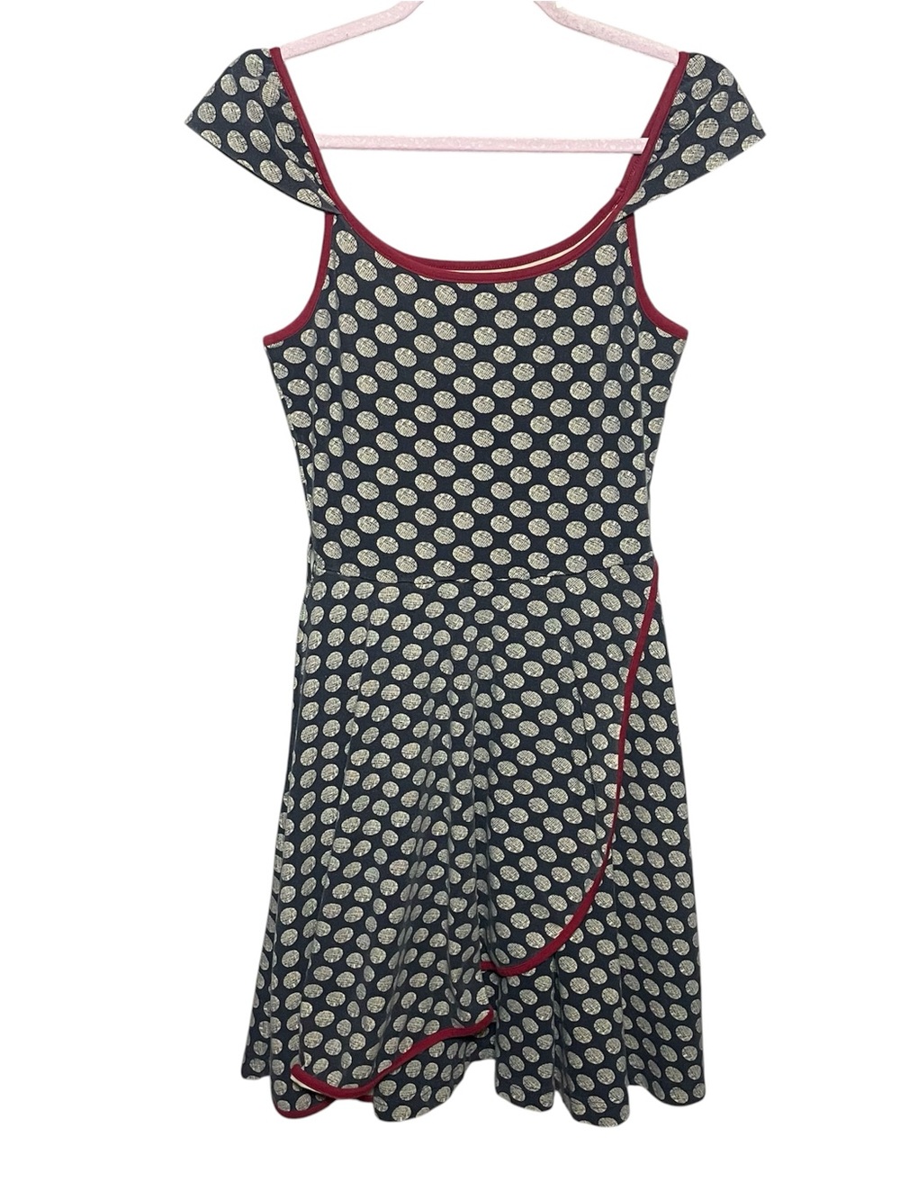 Effie’s Heart Fit and Flare Vintage Style Polka Dot Dress